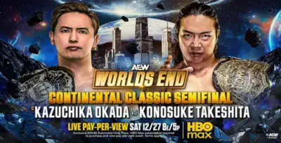 Kazuchika Okada, AEW, Worlds End, Konosuke Takeshita, Continental Classic