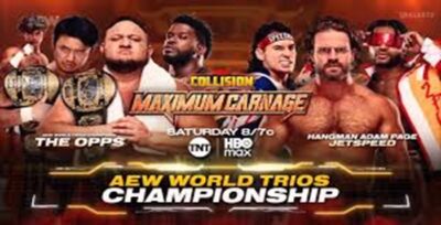AEW, Collision, Opps, Samoa Joe, JetSpeed, Kevin Knight, Hangman Page, Adam Page, Katsuyori Shibata, Powerhouse Hobbs