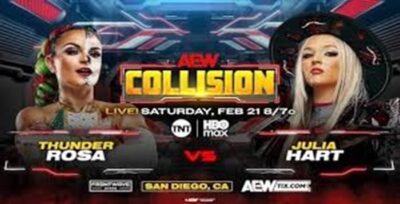 AEW, All Elite Wrestling, Collision, Julia Hart, Thunder Rosa, Thekla