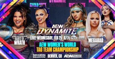 AEW, All Elite Wrestling, Dynamite, Megabad, Lena Kross, Megan Bayne, Penelope Ford, Babes Of Wrath, Harley Cameron, Willow Nightingale