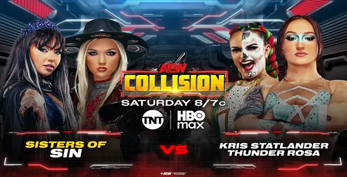 AEW, All Elite Wrestling, Collision, Sisters Of Sin, Julia Hart, Sky Blue, Kris Statlander, Thunder Rosa