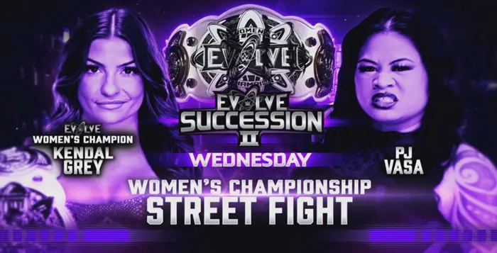 WWE, Evolve, Succession II, Wren Sinclair, Kendal Grey, PJ Vasa