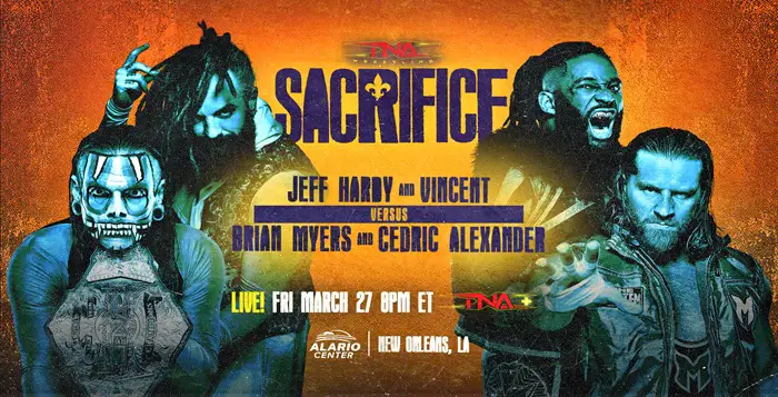 TNA Wrestling, Sacrifice, Jeff Hardy, Vincent, System, Cedric Alexander, Brian Myers