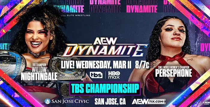 AEW, TBS Title, Persephone, Willow Nightingale
