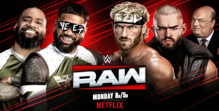 WWE, WWE Raw, Monday Night Raw, Usos, Jimmy Uso, Jey Uso, Vision, Paul Heyman, Logan Paul, Austin Theory