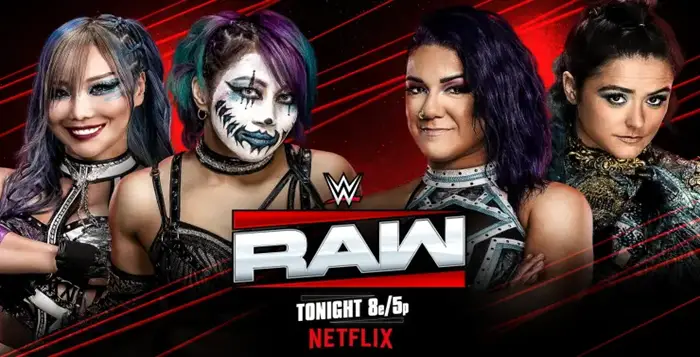 WWE, WWE Raw, Monday Night Raw, Kabuki Warriors, Asuka, Kairi Sane, Bayley, Lyra Valkyria