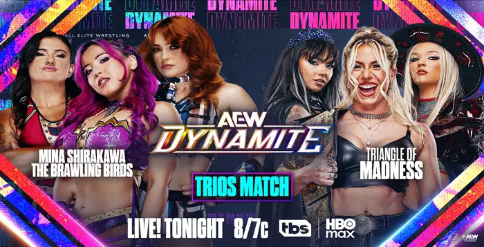 AEW, Dynamite, Triangle Of Madness, Brawling Birds, Mina Shirakawa